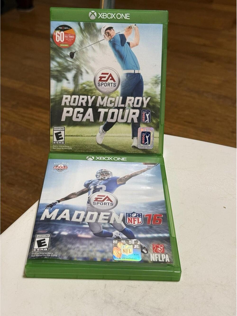 Xbox One Games  Lot Of 2 , Ea Sports Rory Mcilroy PGA Tour , Madden 16